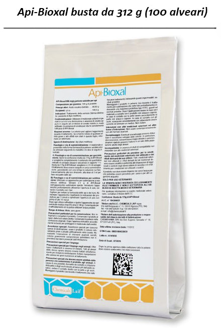 Api-Bioxal Busta 350 gr. 100 alveari